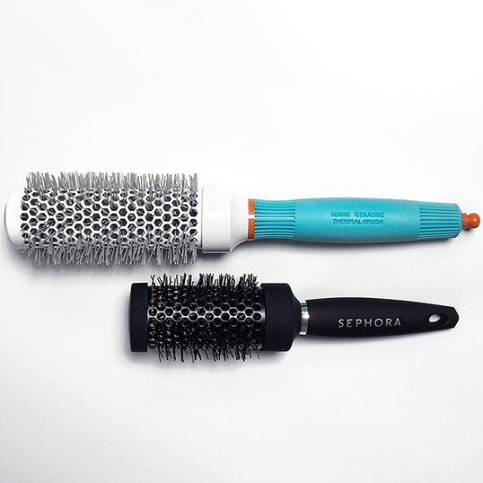 Mini round discount hair brush