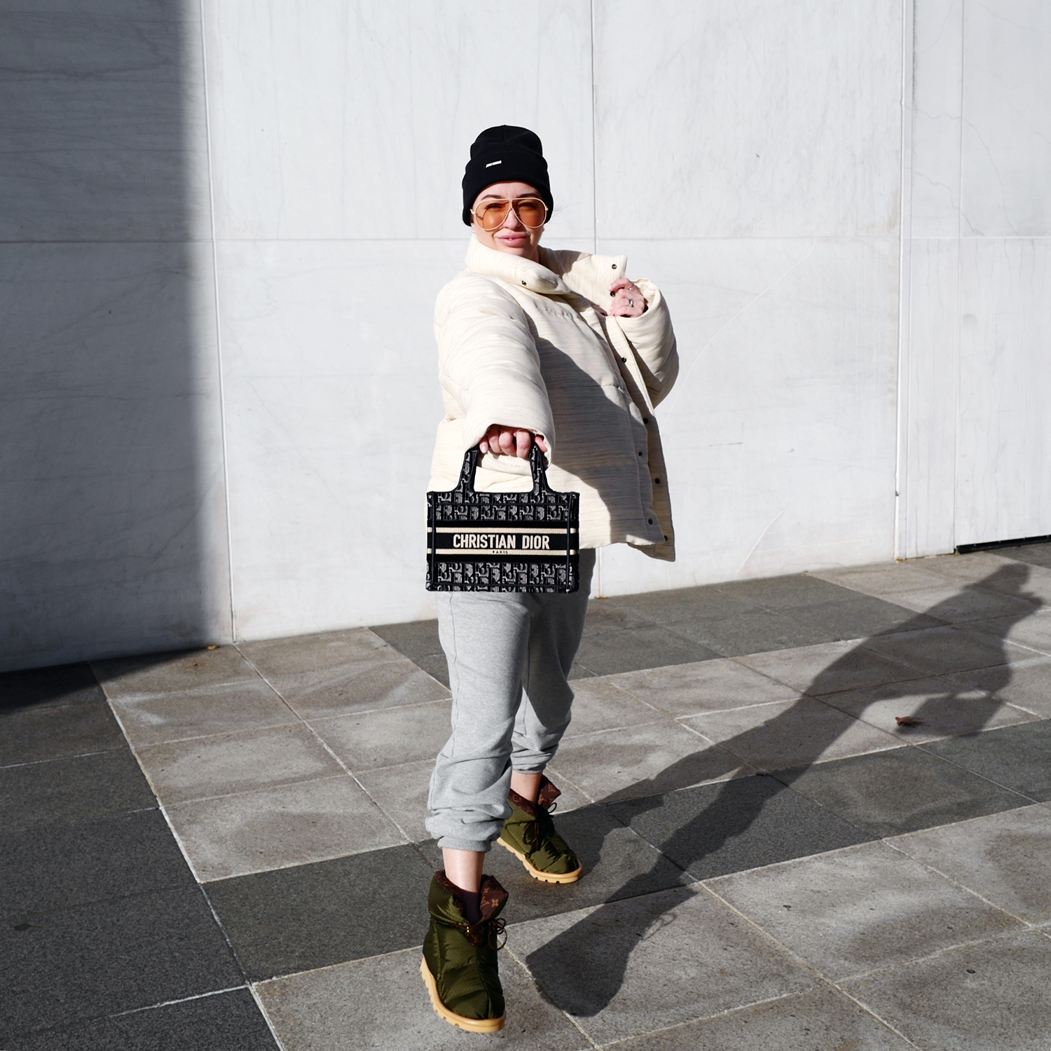 Wearing cozy knits and Louis Vuitton Boots. Check out Designdschungel on  Instagram.
