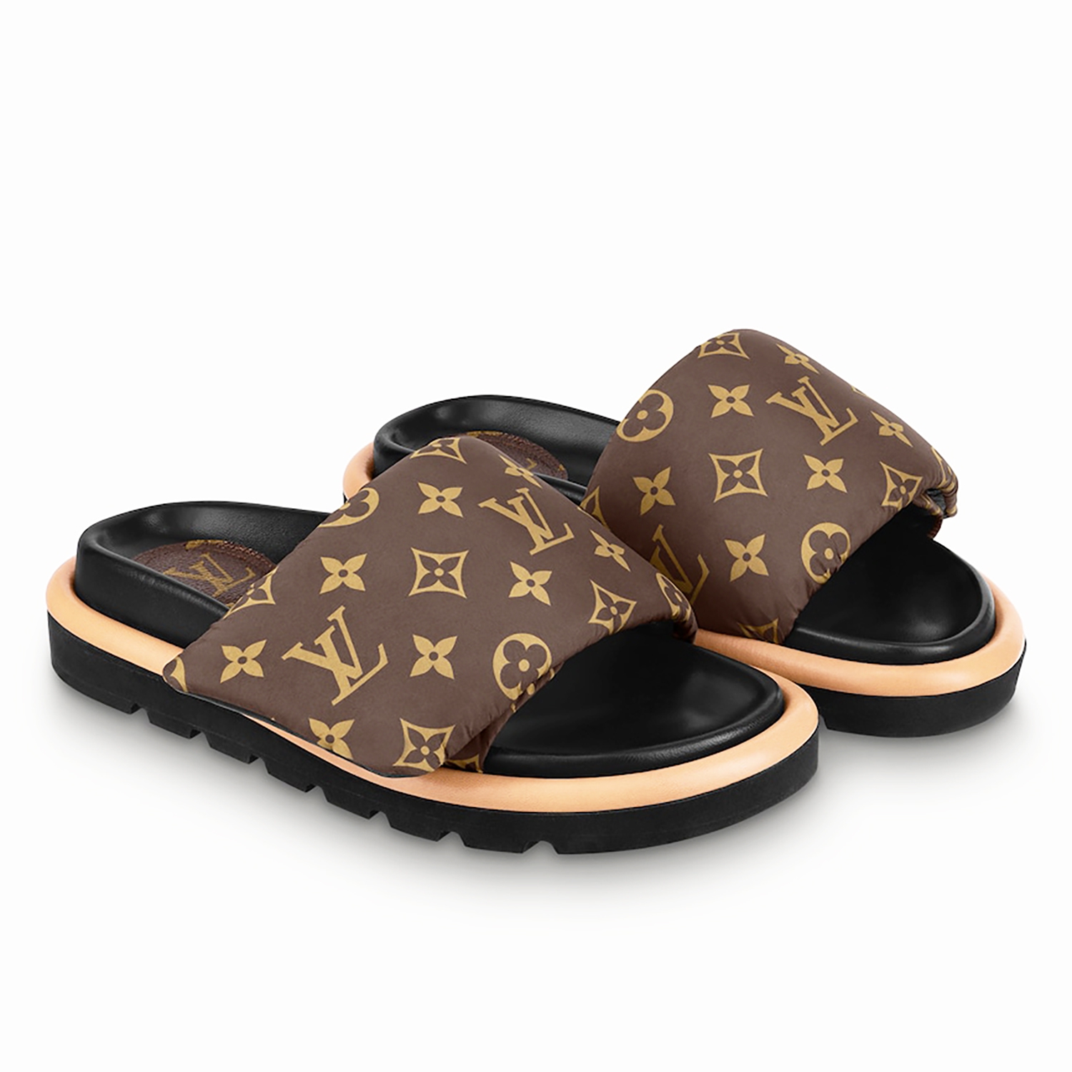 Louis Vuitton lv puffer slides pillow confirm mule slippers